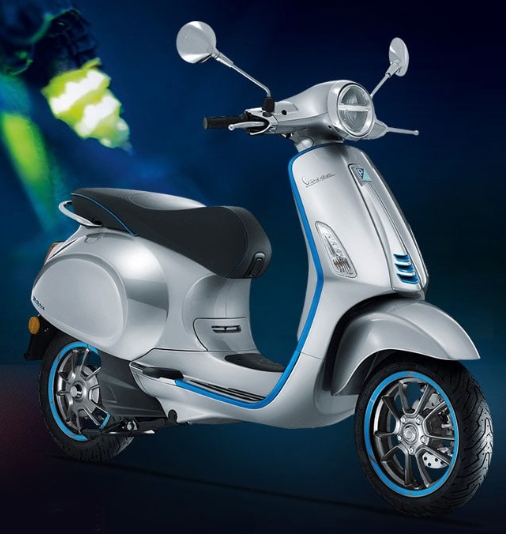 Vespa moped scooters